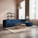 Ver imagem 1 de Sofá Modular Sala de Estar Decoração Luxo 265cm Lado Esquerdo Suede Celinne Luxuoso