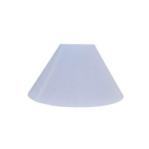 Cúpula para Abajur Cônica Tecido Branco E27 Pequena 29cm Columbus Gold