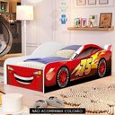 Ver imagem 2 de Mini Cama Infantil 148x68cm Personagens Carro Vermelho Z53 - Mpozenato