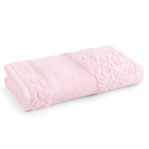 TOALHA BANHÃO PARA BORDAR KARSTEN MELINA 90X150CM:Rosa Quartzo