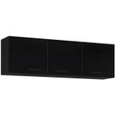 Ver imagem 3 de Armário Aéreo de Cozinha 120cm 3 Portas Classic P11 Preto - Mpozenato