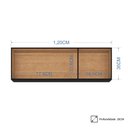 Ver imagem 4 de Armário Aéreo de Cozinha 120cm 3 Portas Classic P11 Preto - Mpozenato