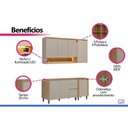 Ver imagem 5 de Cozinha Completa 4 Peças 7 Portas Allure CZ697 Gris Linea