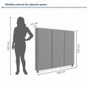 Ver imagem 3 de Cabeceira Estofada Queen 160cm Base Madeira Maciça Loft