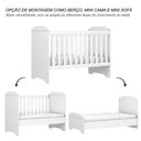 Ver mais imagens de Quarto de Bebê Duda 3 Portas e Berço Americano Mini Cama Mel Branco Brilho com Colchão – Phoenix Bab