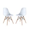 Kit 02 Cadeiras Eames Charles Eiffel - Branco Branco - 1