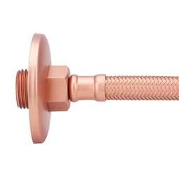 Engate Mangueira Flexível Rose Trançado Aço Inox 40cm - 4