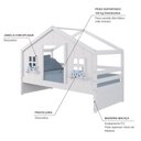 Ver imagem 4 de Cama Casinha Dos Sonhos Madeira Maciça Branco Housin