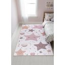 Ver imagem 1 de Tapete Quarto Infantil 1,00x1,50 Antider Domani Estrelinha