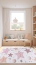 Ver imagem 3 de Tapete Quarto Infantil 1,00x1,50 Antider Domani Estrelinha