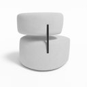 Ver imagem 4 de Poltrona Decorativa Orgânica Maya Bouclê Cinza - Pallazio