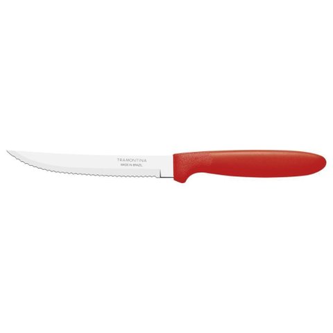 Kit 12 Faca Churrasco Tramontina Ipanema Inox Vermelho 5
