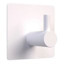 Ver imagem 1 de Gancho Cabide de Parede Metal Autoadesivo Quadrado Branco:branco