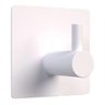 Gancho Cabide de Parede Metal Autoadesivo Quadrado Branco:branco - 1