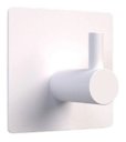 Ver imagem 1 de Gancho Cabide de Parede Metal Autoadesivo Quadrado Branco:branco