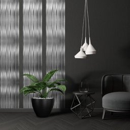 Papel de Parede Adesivo Lavavel Decor Onda Cinza Metalico - 3