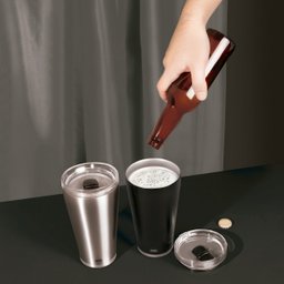 Copo Térmico de Cerveja Preto 700ml Mor - 6