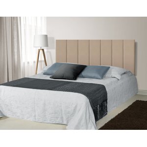 Cabeceira Modular Paris Tecido Veludo King 200 Cm 10 Modulos:bege