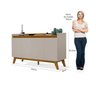 Buffet Aparador Star 4 Portas 80,5x140x40cm - 5