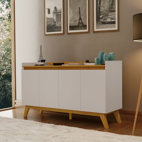 Buffet Aparador Star 4 Portas 80,5x140x40cm