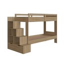 Ver imagem 4 de Cama Beliche Infantil Bicama 2,32m com Escada, Nichos e Gavetas Aveiro/Oak- Completa Móveis