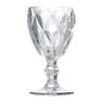 Jogo 6 Taças de Vidro 340ml Cristal Diamante Vinho Suco Água 340ml - 7