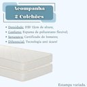 Ver imagem 6 de Beliche Jaspe Branca com 02 Colchões D20 12cm