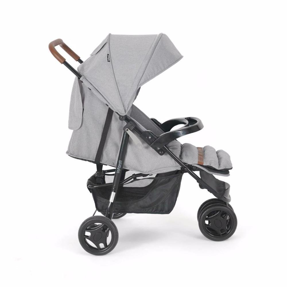 Carrinho com Bebê Conforto Travel System Breeze Duo Infanti Cinza - 4