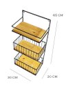 Ver imagem 2 de Fruteira com prateleira porta Condimentos Suspensa Artesanal Cozinha Ferro MINAS ARTE PRÓPRIA frutei