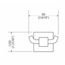 Ver imagem 2 de Cabide Perflex Quadra Preto Fosco 12120724