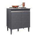 Ver imagem 1 de Balcão Cooktop Andréia Cinza Fosco - Ajl