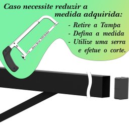 Suporte Pia Parafusar Bancada Aparador 40 Cm Preto - 6