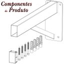 Ver imagem 7 de Suporte Pia Parafusar Bancada Aparador 40 Cm Preto
