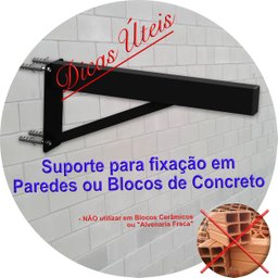 Suporte Pia Parafusar Bancada Aparador 40 Cm Preto - 3