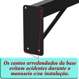 Suporte Pia Parafusar Bancada Aparador 40 Cm Preto - 2