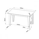Ver imagem 2 de Mesa de Jantar Florata 120x90 Mel Blonde Off White Viero