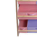 Ver imagem 6 de Prateleira Mdf Organizadora de Brinquedo Infantil Rosa Lilas