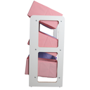 Ver imagem 4 de Prateleira Mdf Organizadora de Brinquedo Infantil Rosa Lilas