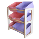Ver imagem 2 de Prateleira Mdf Organizadora de Brinquedo Infantil Rosa Lilas