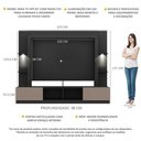 Ver imagem 3 de Estante Tv 65" com Leds Berlim Multimóveis V3392
