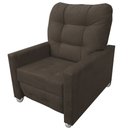 Ver imagem 3 de Poltrona Do Papai Reclinável Pallas Marrom