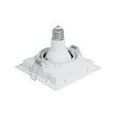Ver imagem 2 de Embutido Quadrado Ar70 Gu10 Recuado Branco