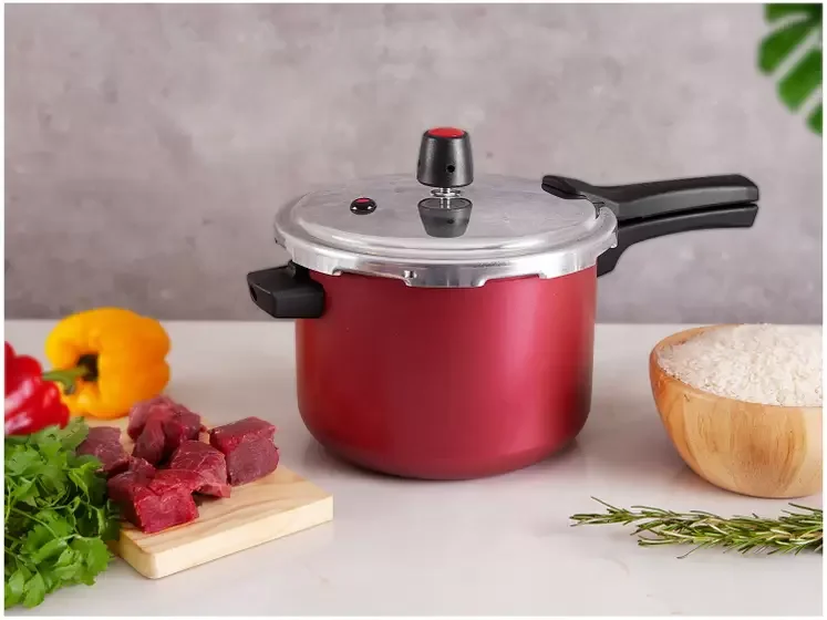 Panela de Pressão 4,5l Magnific Cereja - Panelux - 5