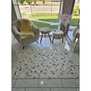 Ver imagem 4 de Tapete de Couro Quadriculado 2,00 X 1,50 M Cinza