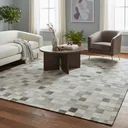 Ver imagem 1 de Tapete de Couro Quadriculado 2,00 X 1,50 M Cinza