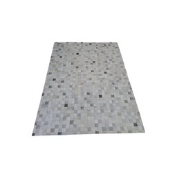 Tapete de Couro Quadriculado 2,00 X 1,50 M Cinza - 2