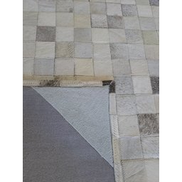 Tapete de Couro Quadriculado 2,00 X 1,50 M Cinza - 5