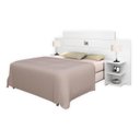 Ver imagem 2 de Cabeceira para Cama Box Regulável Acap Casal com Prateleiras Nas Laterais para Objetos Cor Branco Ja