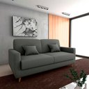 Ver imagem 2 de Sofá Cama Casal Emília 2 Lugares 190cm Capuccino Matrix