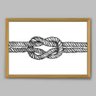 Quadro Nó Inca - 45x30cm - Moldura Padrão Madeira - 1